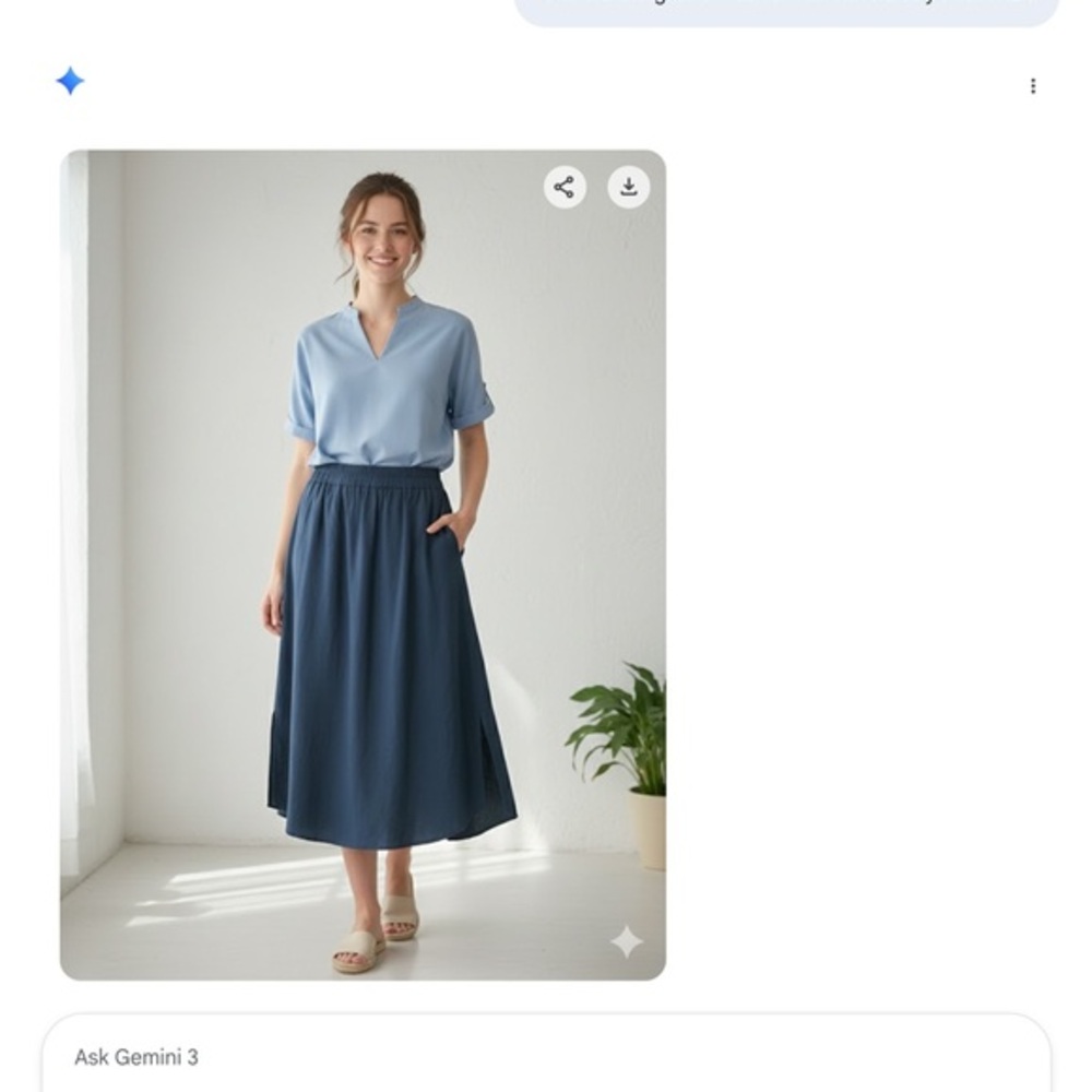 LOFT.   Elegant Navy Blue Women's Skirt.  SIZE L